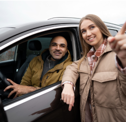 Rent your car at a fair price. Get started with us today.